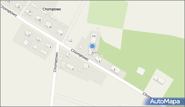 Chomętowo, Chomętowo, 10, mapa Chomętowo