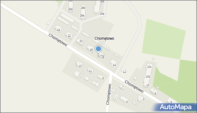 Chomętowo, Chomętowo, 16B, mapa Chomętowo