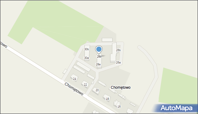 Chomętowo, Chomętowo, 28b, mapa Chomętowo