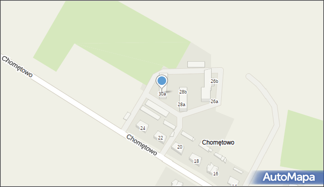 Chomętowo, Chomętowo, 30a, mapa Chomętowo