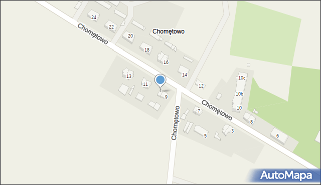 Chomętowo, Chomętowo, 9B, mapa Chomętowo