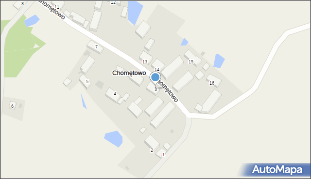 Chomętowo, Chomętowo, 3, mapa Chomętowo