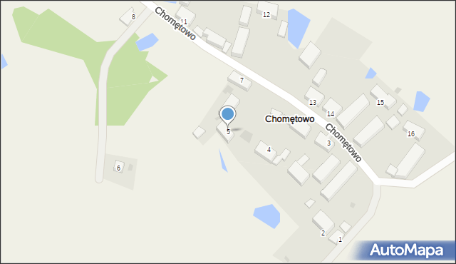 Chomętowo, Chomętowo, 5, mapa Chomętowo