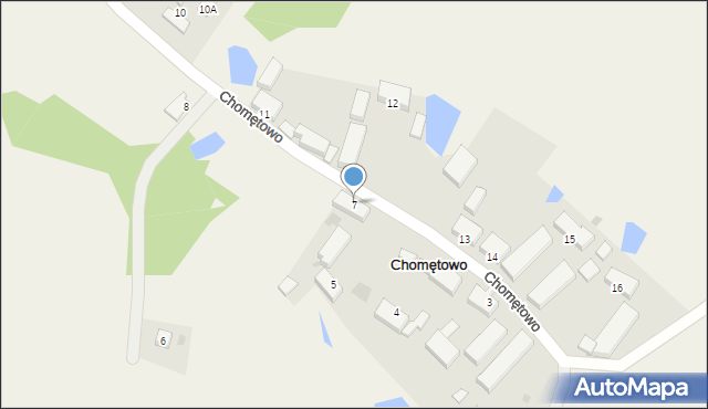 Chomętowo, Chomętowo, 7, mapa Chomętowo