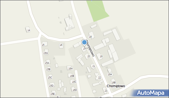 Chomętowo, Chomętowo, 17, mapa Chomętowo