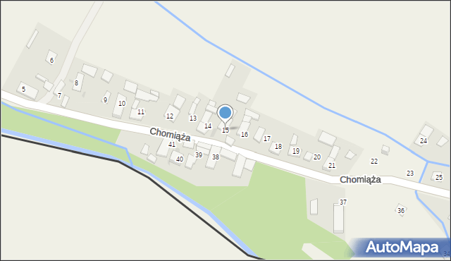 Chomiąża, Chomiąża, 15, mapa Chomiąża