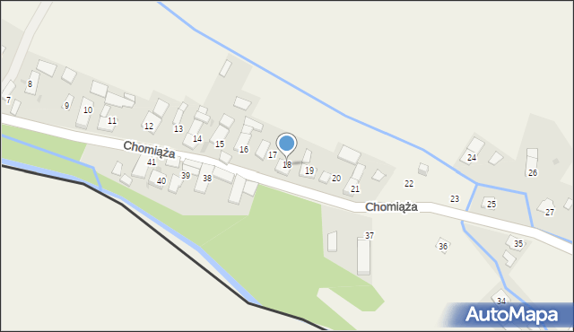 Chomiąża, Chomiąża, 18, mapa Chomiąża
