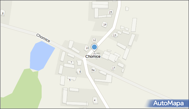 Chomice, Chomice, 11, mapa Chomice