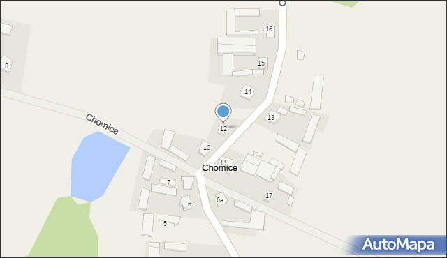 Chomice, Chomice, 12, mapa Chomice