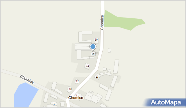 Chomice, Chomice, 15, mapa Chomice