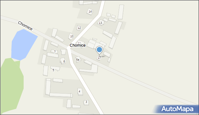 Chomice, Chomice, 17, mapa Chomice
