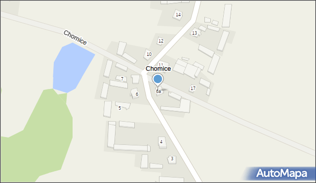 Chomice, Chomice, 6a, mapa Chomice
