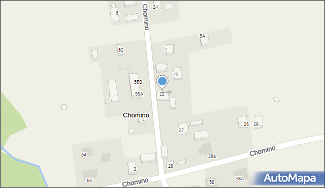 Chomino, Chomino, 22, mapa Chomino