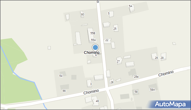 Chomino, Chomino, 4, mapa Chomino