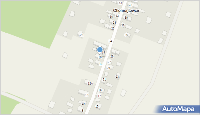 Chomontowce, Chomontowce, 16, mapa Chomontowce