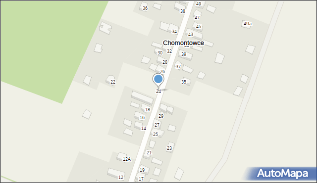 Chomontowce, Chomontowce, 24, mapa Chomontowce