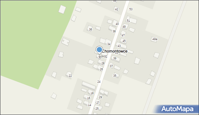 Chomontowce, Chomontowce, 30, mapa Chomontowce