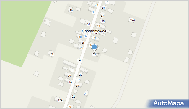 Chomontowce, Chomontowce, 35, mapa Chomontowce