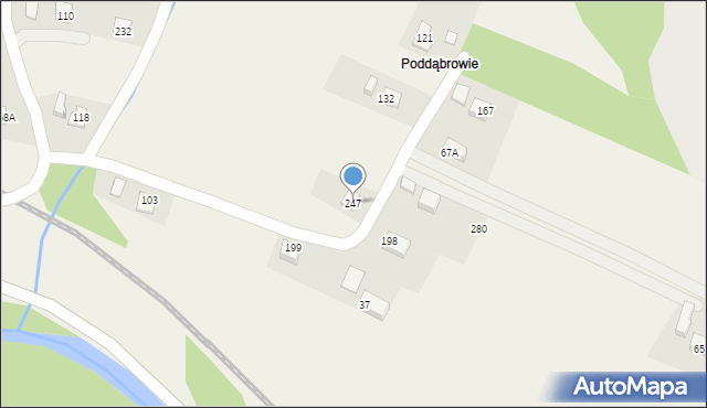 Chomranice, Chomranice, 247, mapa Chomranice