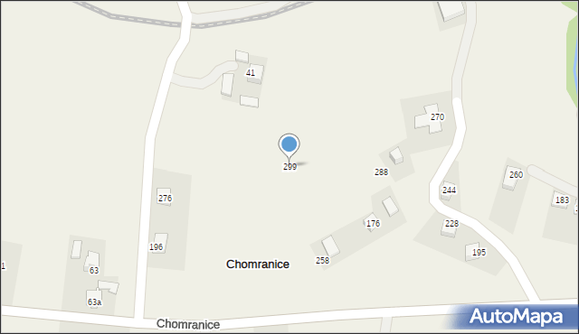 Chomranice, Chomranice, 299, mapa Chomranice