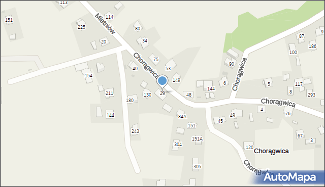 Chorągwica, Chorągwica, 29, mapa Chorągwica