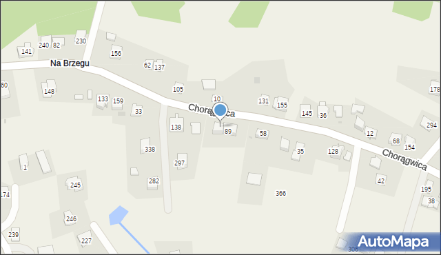 Chorągwica, Chorągwica, 89a, mapa Chorągwica