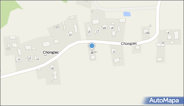 Chorążec, Chorążec, 46, mapa Chorążec