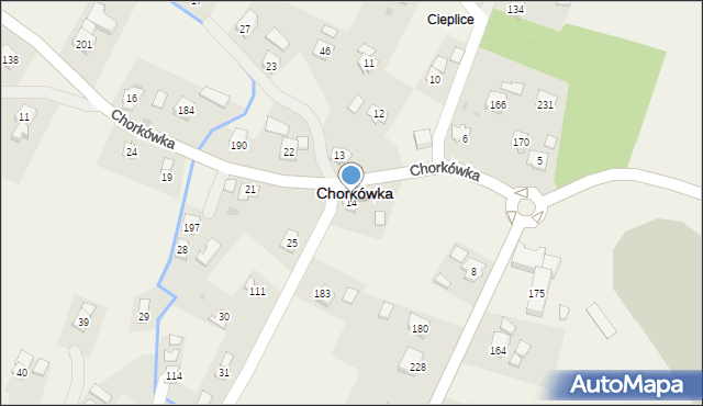 Chorkówka, Chorkówka, 14, mapa Chorkówka