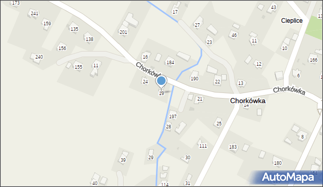 Chorkówka, Chorkówka, 19, mapa Chorkówka