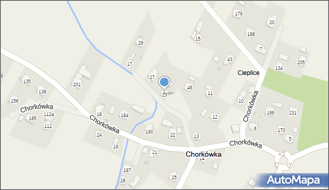 Chorkówka, Chorkówka, 23, mapa Chorkówka