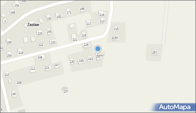 Chorkówka, Chorkówka, 232, mapa Chorkówka