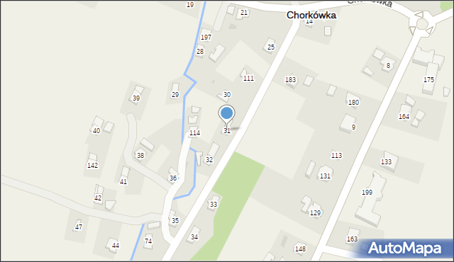 Chorkówka, Chorkówka, 31, mapa Chorkówka