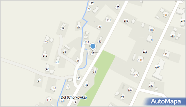 Chorkówka, Chorkówka, 32, mapa Chorkówka