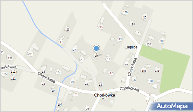 Chorkówka, Chorkówka, 46, mapa Chorkówka
