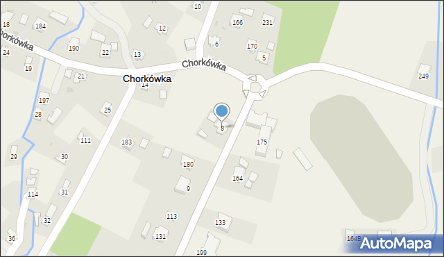 Chorkówka, Chorkówka, 8, mapa Chorkówka