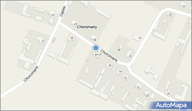 Choromany, Choromany, 37, mapa Choromany