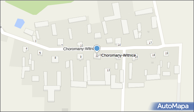 Choromany-Witnice, Choromany-Witnice, 12, mapa Choromany-Witnice