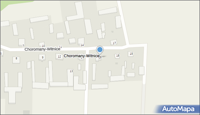 Choromany-Witnice, Choromany-Witnice, 16, mapa Choromany-Witnice