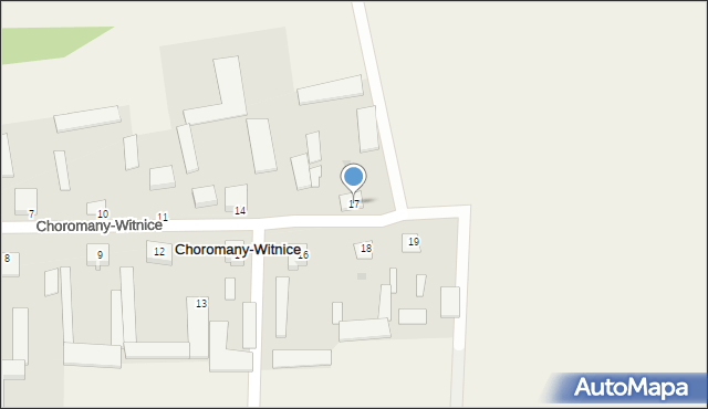 Choromany-Witnice, Choromany-Witnice, 17, mapa Choromany-Witnice