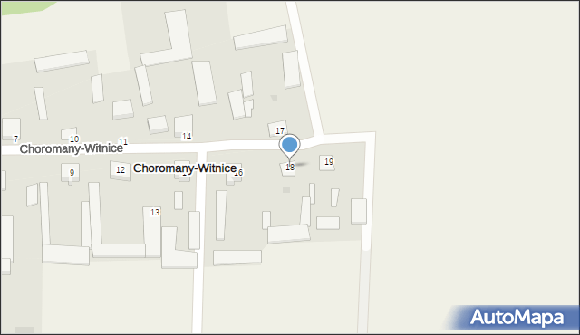 Choromany-Witnice, Choromany-Witnice, 18, mapa Choromany-Witnice