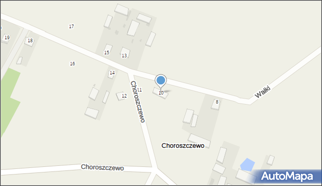 Choroszczewo, Choroszczewo, 10, mapa Choroszczewo