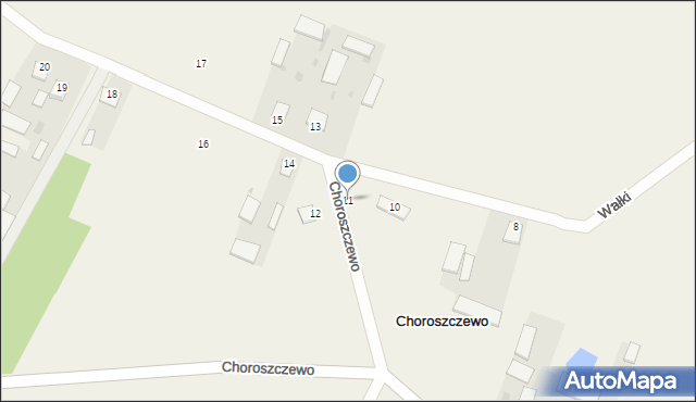 Choroszczewo, Choroszczewo, 11, mapa Choroszczewo