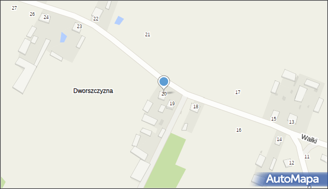 Choroszczewo, Choroszczewo, 20, mapa Choroszczewo