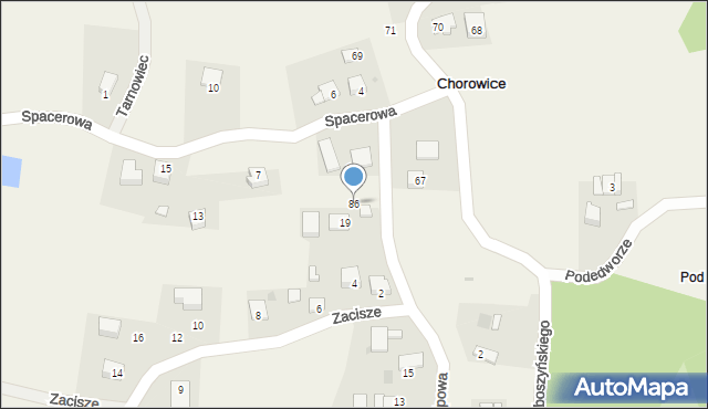 Chorowice, Chorowice, 86, mapa Chorowice