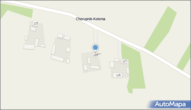 Chorupnik, Chorupnik, 126, mapa Chorupnik