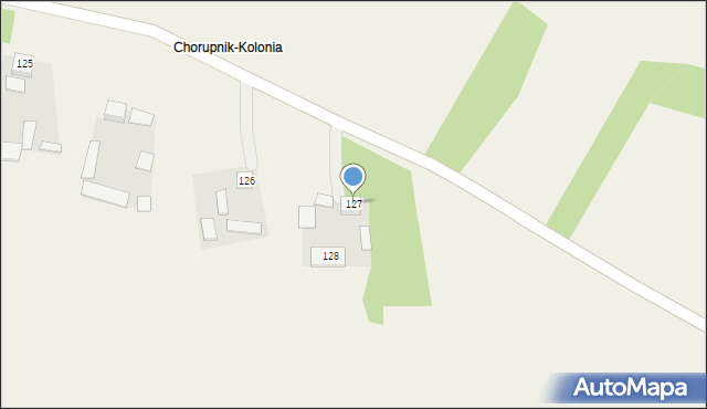 Chorupnik, Chorupnik, 127, mapa Chorupnik