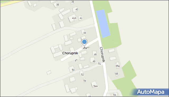 Chorupnik, Chorupnik, 45a, mapa Chorupnik