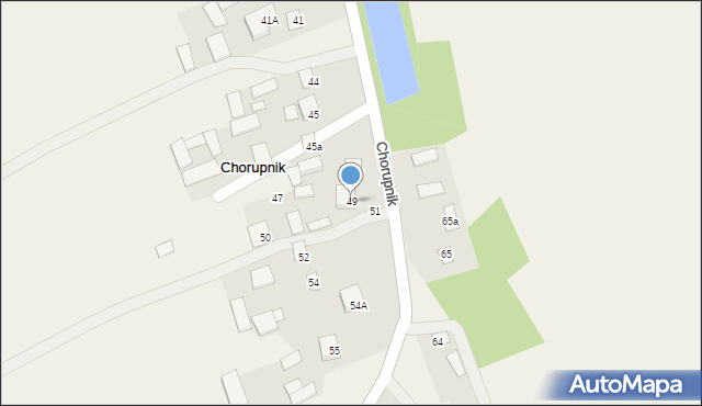 Chorupnik, Chorupnik, 49, mapa Chorupnik