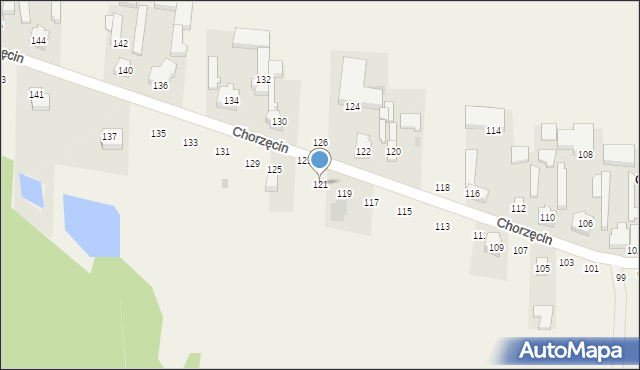 Chorzęcin, Chorzęcin, 121, mapa Chorzęcin