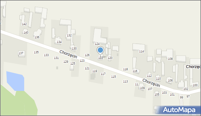 Chorzęcin, Chorzęcin, 122, mapa Chorzęcin